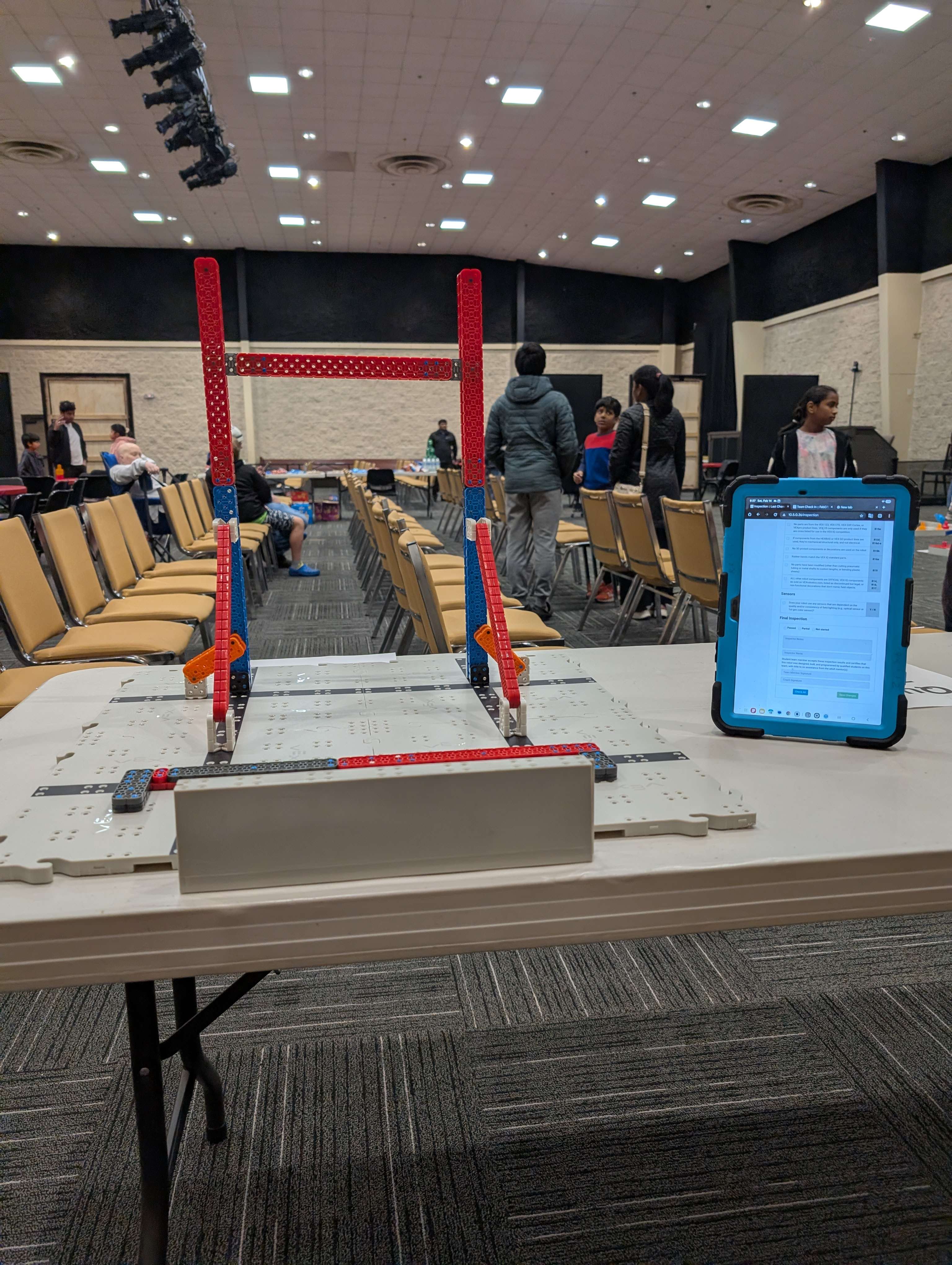 Robotics inspection setup